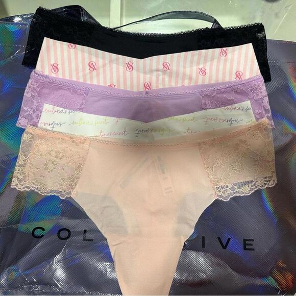 Victoria’s Secret No-Show Thong Pack - Picture 1 of 5